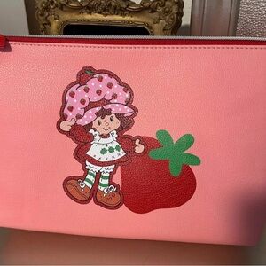 Pink Strawberry Clutch with Cute Strawberry Shortcake Graphic new